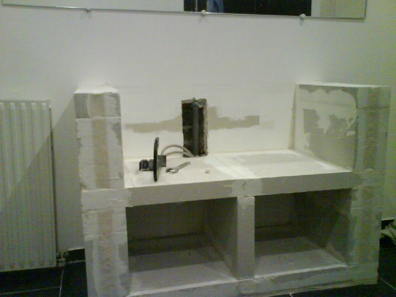 Meuble salle de bain siporex