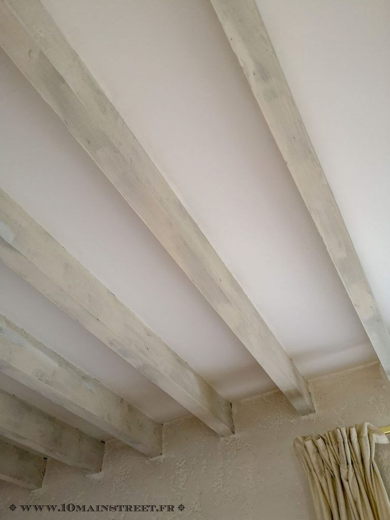 Poutres couleur lin intérieur