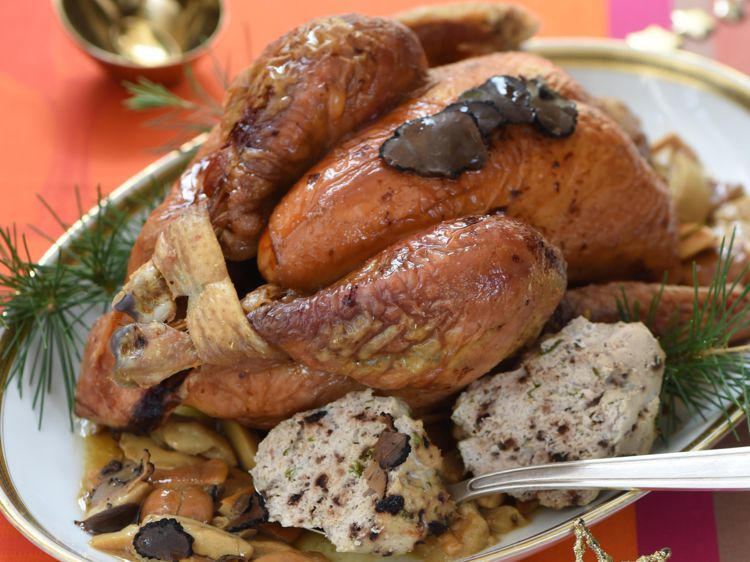 Chapon farci réveillon