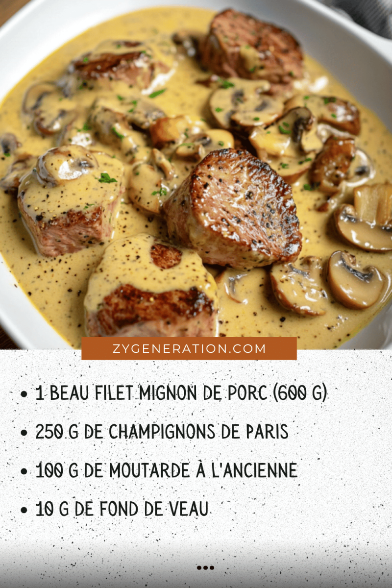 Filet mignon moutarde Cookeo