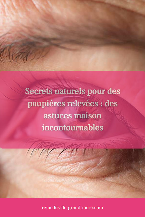Remède naturel paupières gonflées
