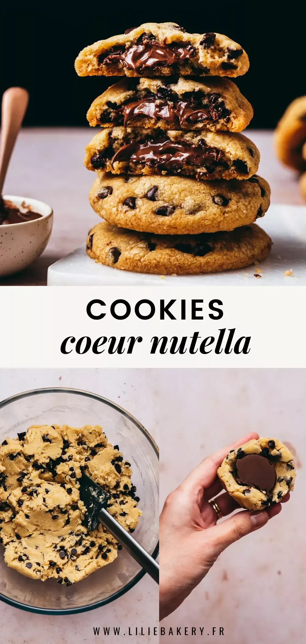 Cookies cœur fondant chocolat