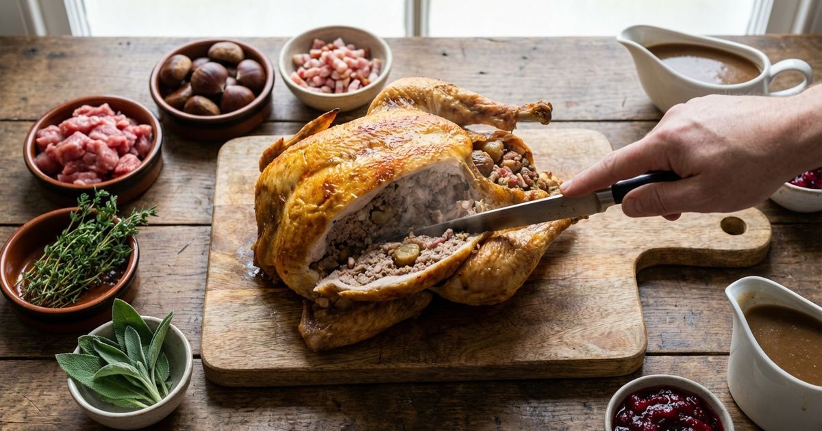Chapon farci réveillon