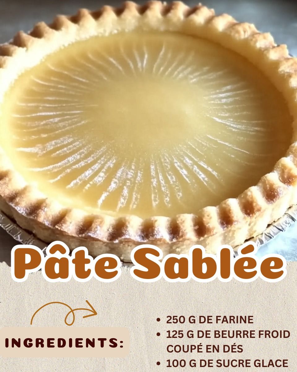 Pâte sablée maison dorée