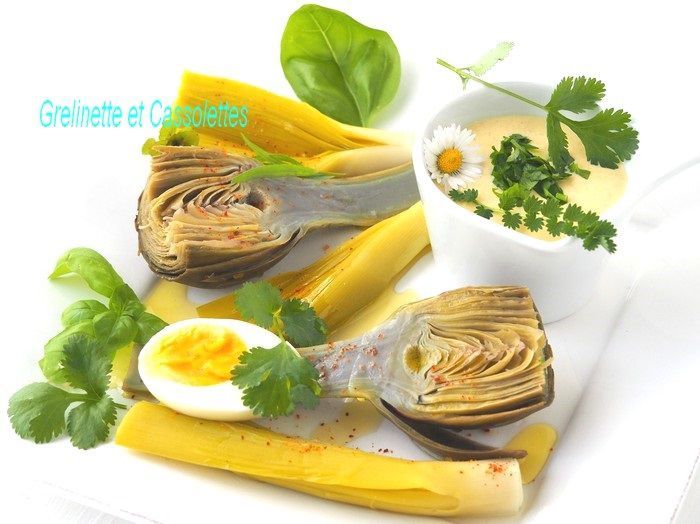 Poireaux à la vapeur présentation