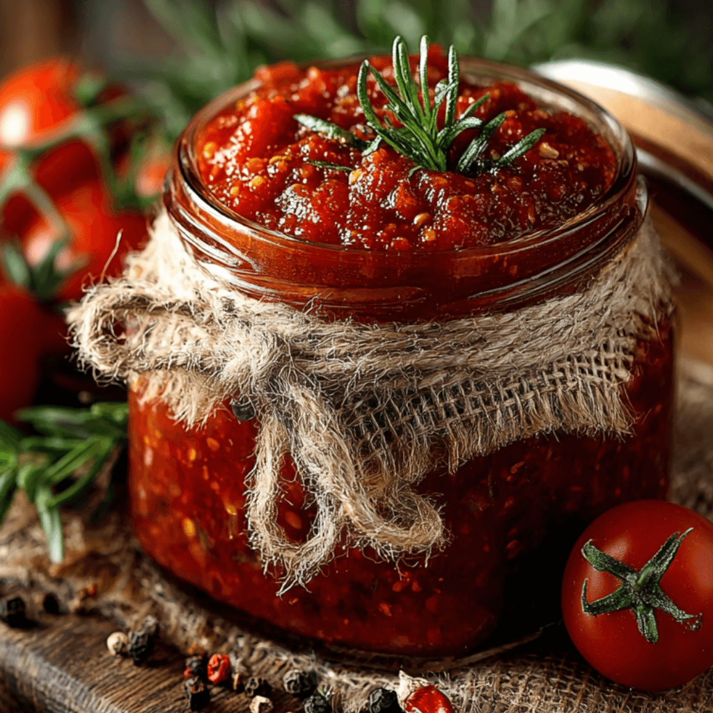Sauce tomate maison mijotée