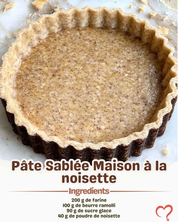 Recette pâte sablée