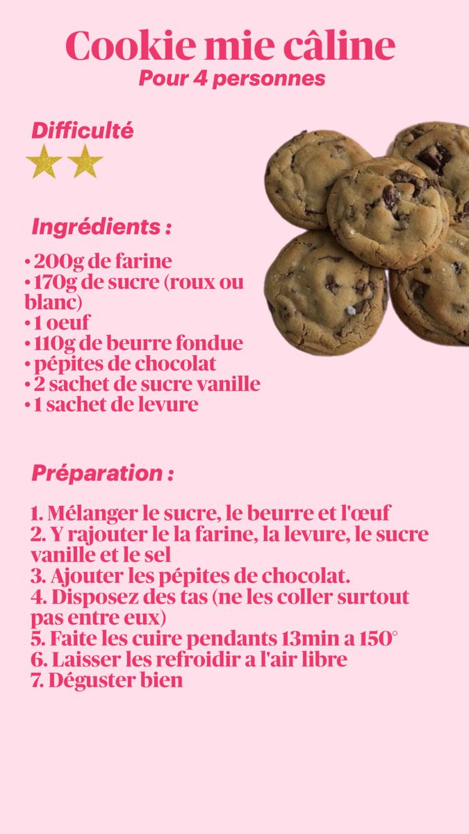 Cookies moelleux