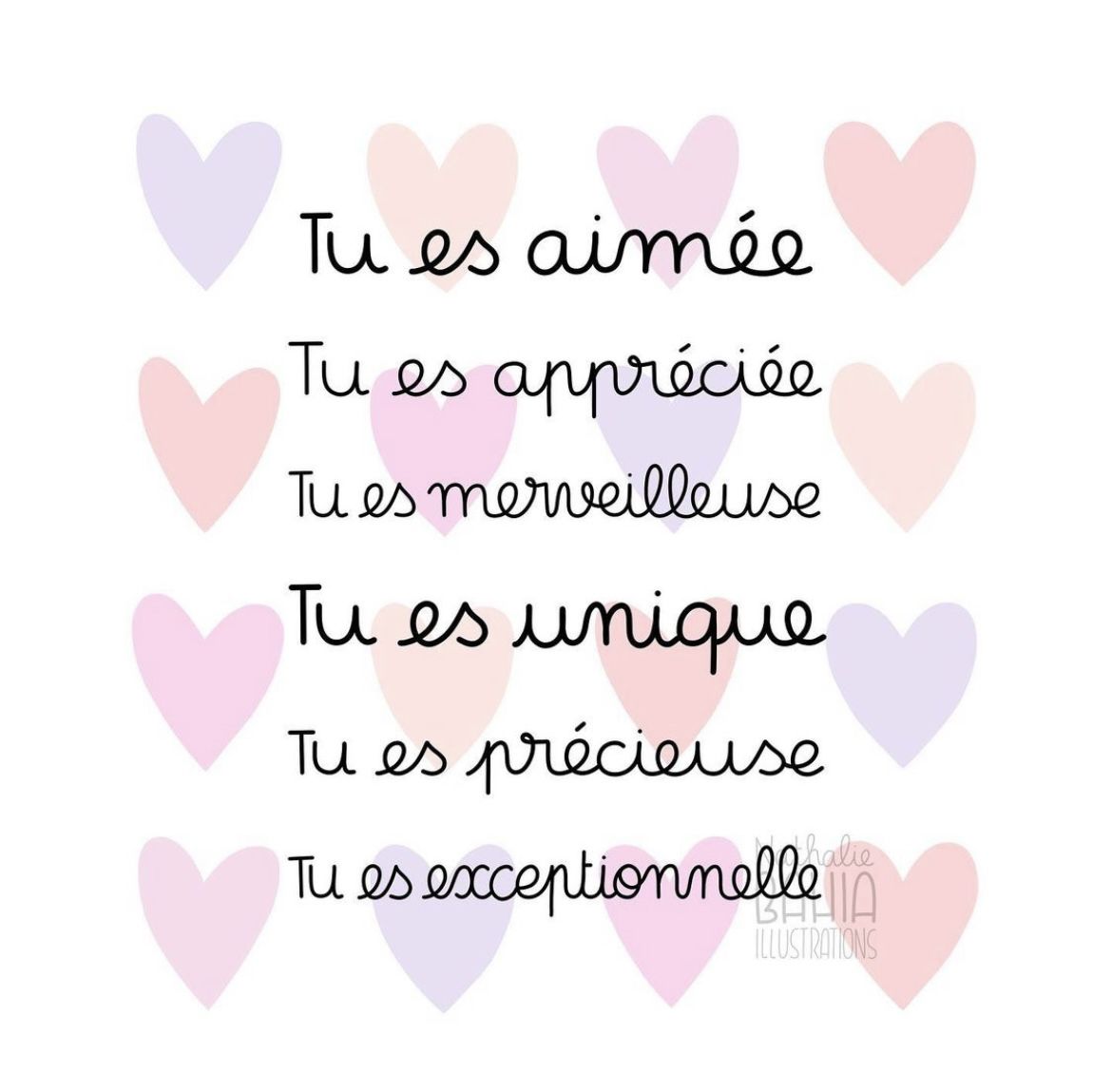 Carte message soutien amitié