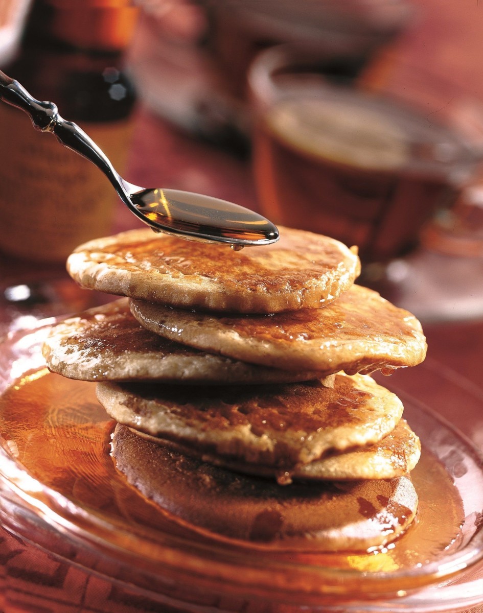 Pile de pancakes sirop d'érable