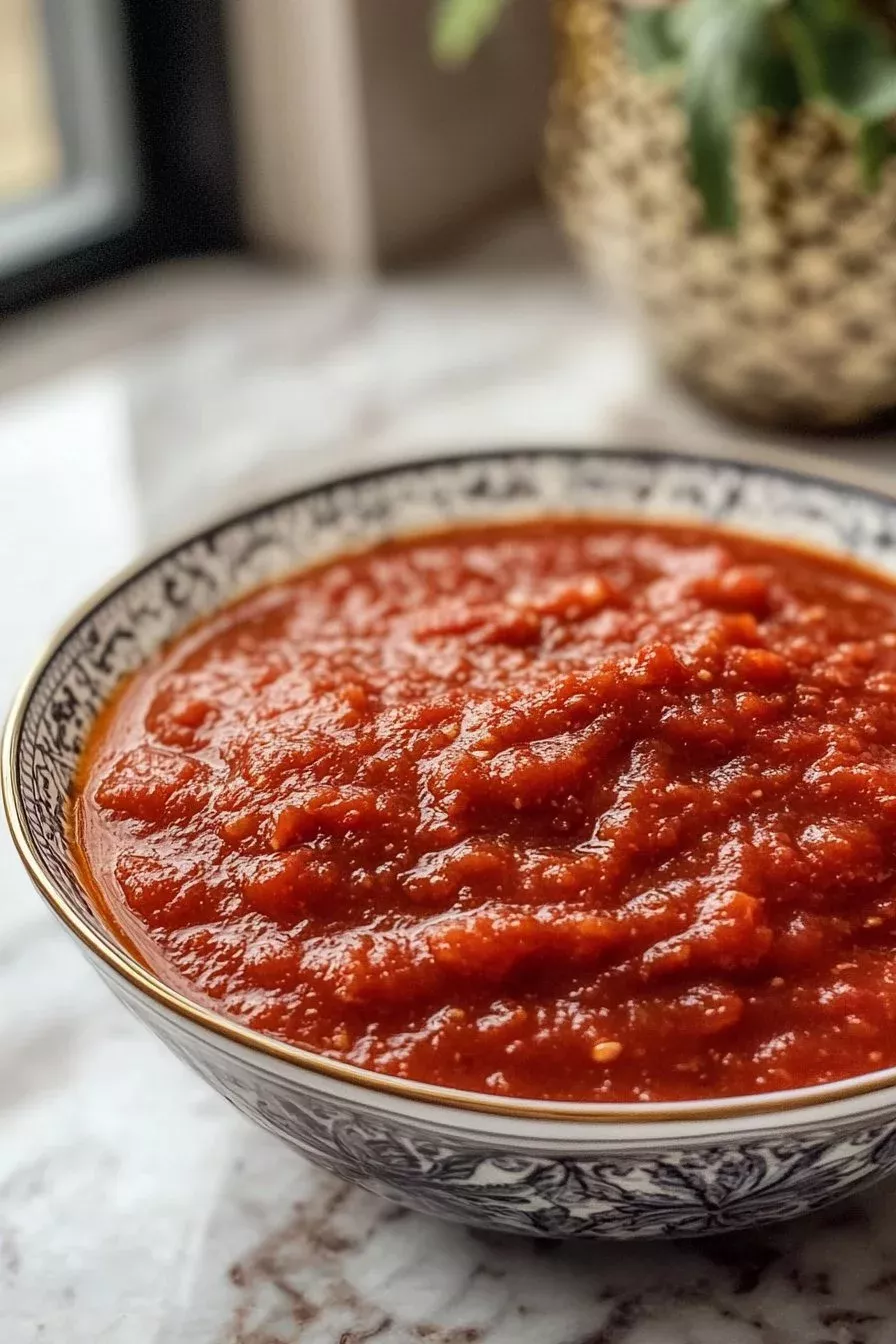 Sauce tomate maison mijotée