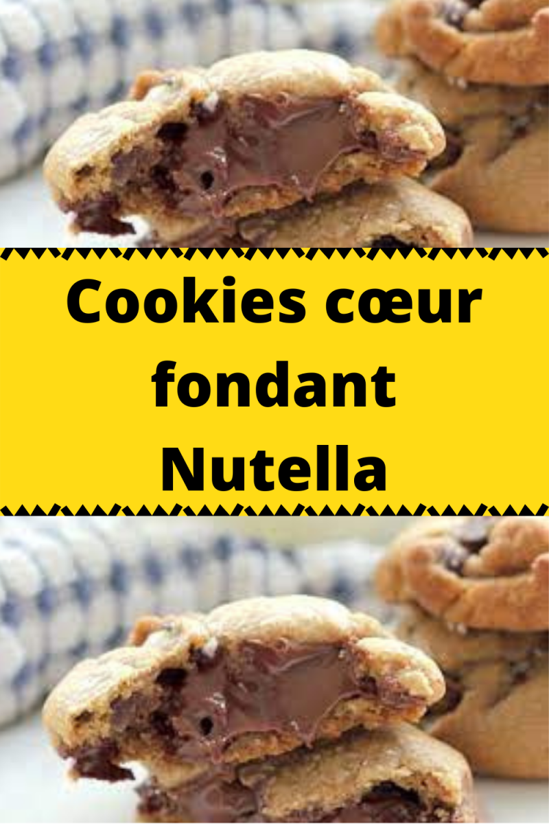 Cookies cœur fondant chocolat