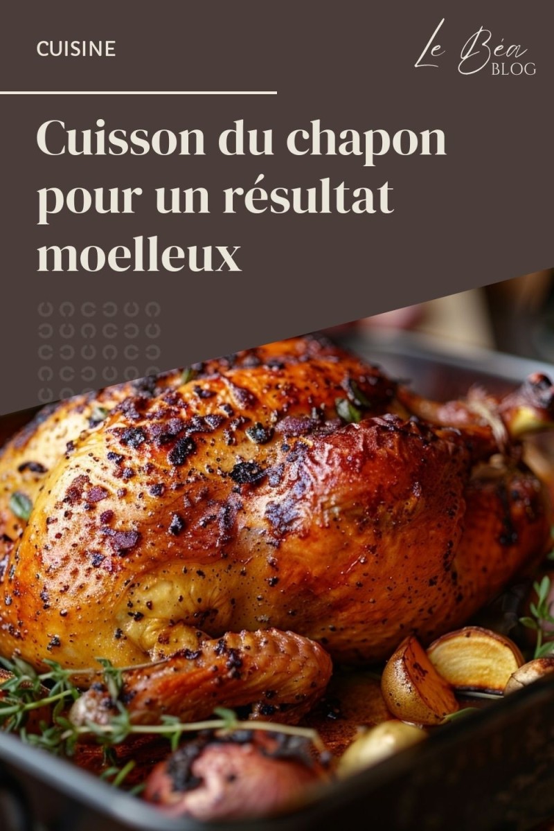 Chapon de Noël rôti