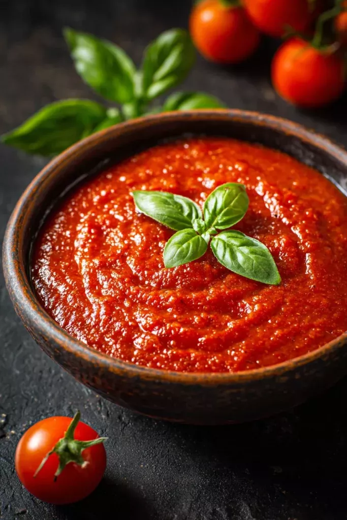 Sauce tomate maison mijotée