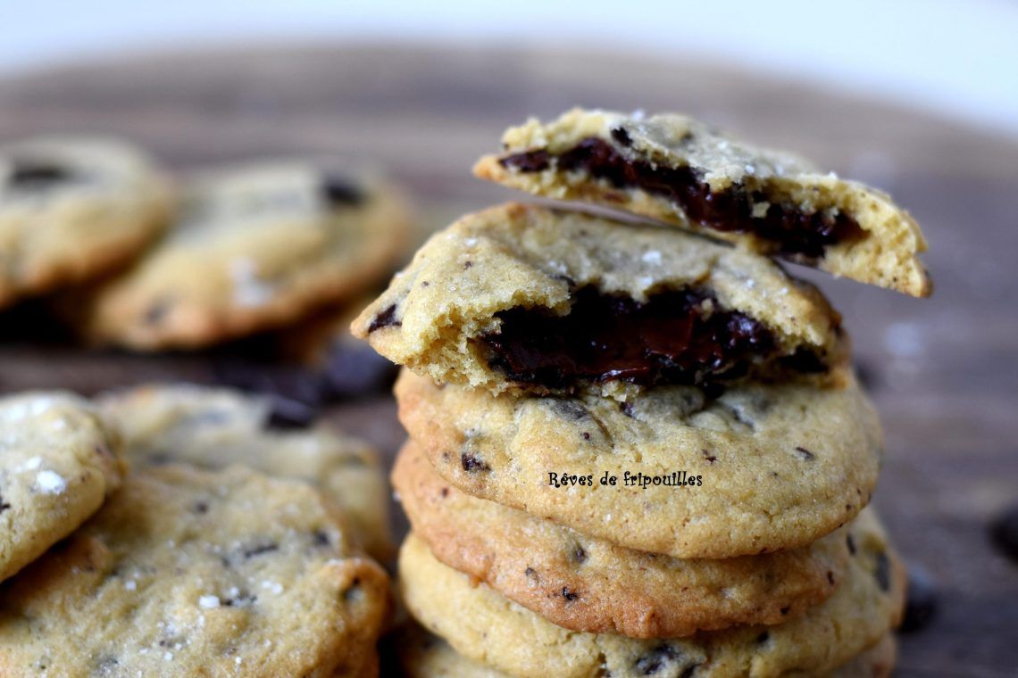 Cookies cœur fondant chocolat