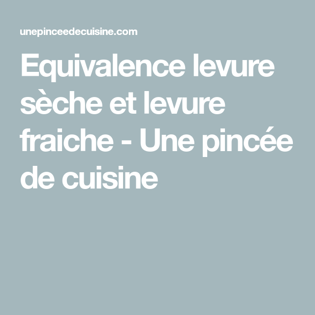 Alternative levure chimique