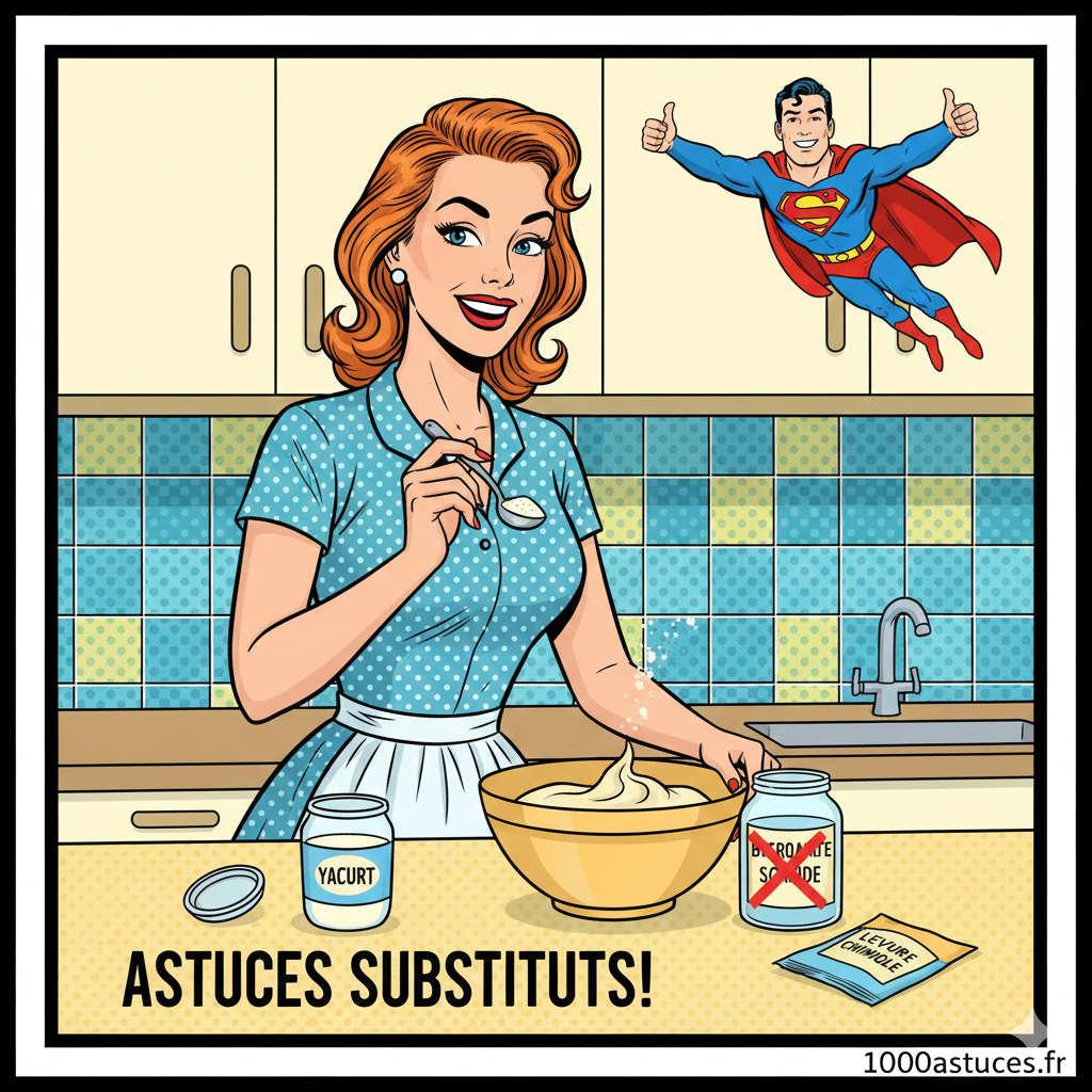 Substitut levure chimique pâtisserie