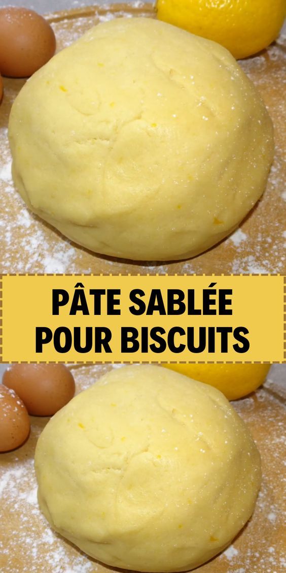 Pâte sablée maison dorée