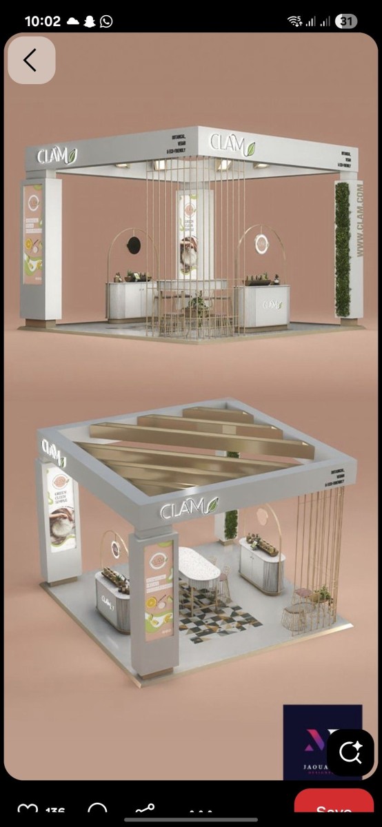 Stand exposition salon design