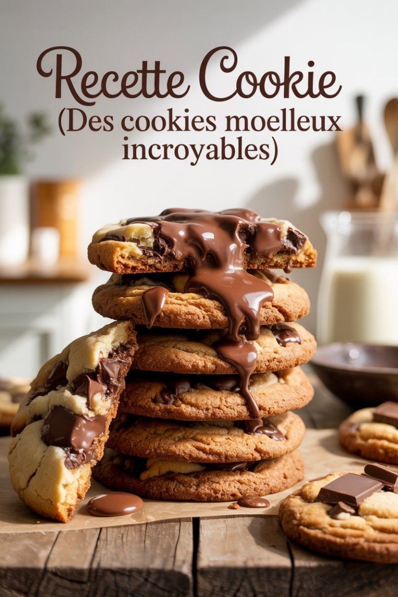Cookies cœur fondant chocolat
